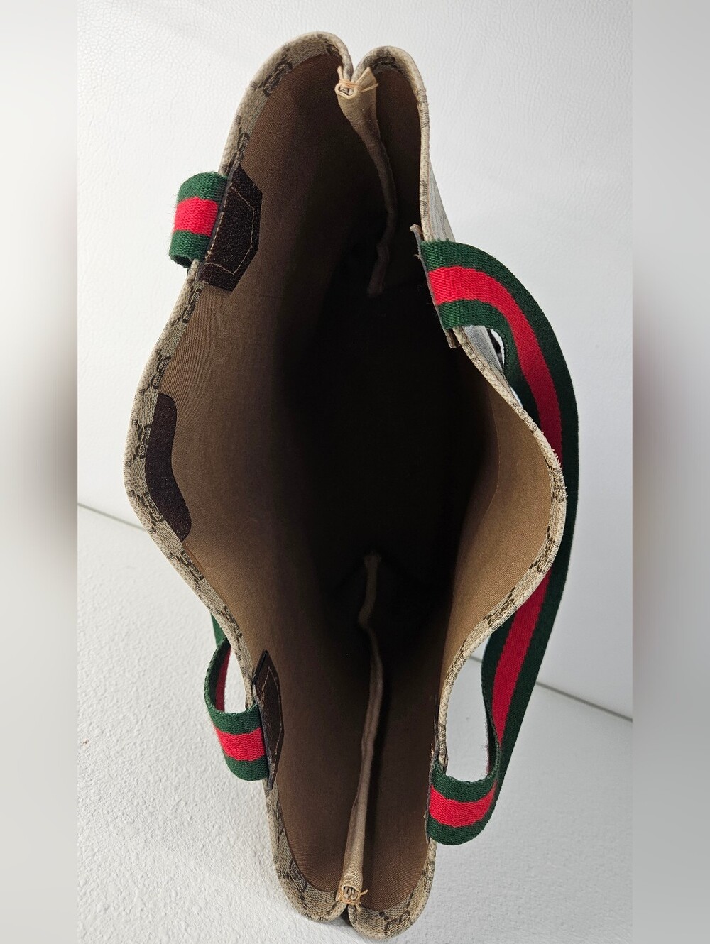 Authentic Gucci Vintage GG Supreme Sherry Line Tote GG Supreme Monogram Bag - Picture 7 of 12